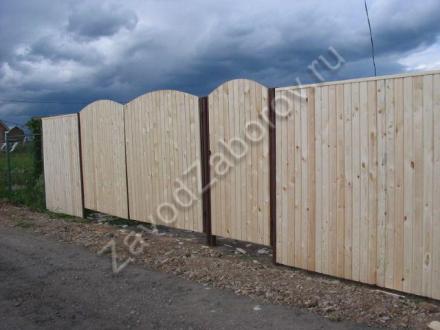 деревянный сплошной забор фото